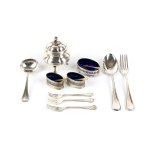 A group of 10 italian solid silver items 20th century