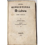 MICKIEWICZ - DZIADY, Part III. First title edition featuring a bust of the author, Paris, 1833.