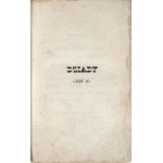 MICKIEWICZ - DZIADY, Part III. First title edition featuring a bust of the author, Paris, 1833.
