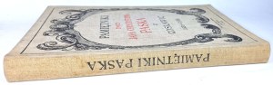 PASEK - PAMIĘTNIKI JANA CHRYZOSTOMA PASKA Z GOSŁAWIC wyd. 1915r. OPRAWA ilustracje