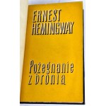 HEMINGWAY - POŻEGNANIE Z BRONIĄ wyd.1, 1957, skóra