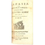 SKARGA - KAZANIA NA NIEDZIELE Y ŚWIĘTA CAŁEGO ROKU t. I-VI [komplet w 2 wol.] Wilno 1793