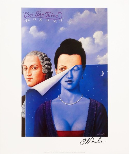 Rafał Olbiński, Cosi Fan Tutte’ Mozart 2004, sygnowany