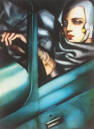 Tamara Lempicka (1898 - 1980), Autoportret w zielonym Bugatti