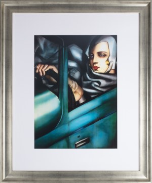 Tamara Lempicka (1898 - 1980), Autoportret w zielonym Bugatti
