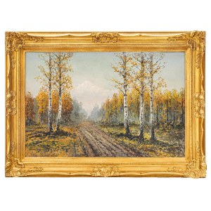 Wiktor Korecki, « Les bouleaux d'automne », XXe siècle.