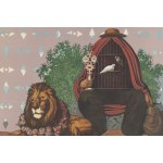 René Magritte, *Deux Tourterelles* from the series *Dans la Chaude Pénombre de leur Maison* 257z350, 1968