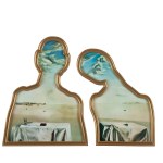 Salvador Dalí (1904, Figueres – 1989, Figueres), "Couple with Heads Full of Clouds" ("Couple aux têtes pleines de nuages"), ca. 1980