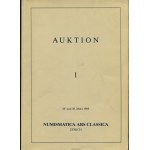 ARS CLASSICA - Auktion 1. Milano, 29\30 - Marz, 1989. Antike munzen, Iberische pragungen, placchette e medaglie dal XV al XX secolo. Pp 111, lots, 1039 + 151, plates 9 a colori + 59 + 26. binding ed. excellent condition, liste prices realized, important a