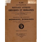 ARS CLASSICA S.A. - N XVII. Luzern, 3 - October, 1934. Collection R. Burrage, J. S. de Vienne e collection tres importante de monnaies romaines A. J. Evans. Catalogue des monnaies grecques et romaines. Pp. 143, lots 2072, plates 65.Legatura ed. sciupata, 