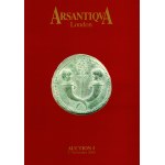 ARSANTIQUA. London, 3 - November, 2000. Auction I. coins and medals. Pp 191, lots 843, tutti illustrati a colori ache con ingrandmenti. Brossura ed. ottimo stato, importante vendita di monete antiche.