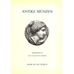 BANK LEU AG. - Auktion, 42 - Zurich, 12 - Mai, 1987. Antike munzen; Kelten - Griechen - Literatur. Pp. 85, lots 499, plates. 29 + 1enlargements. rel. and. good condition.