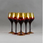 Zbigniew HORBOWY - HS Sudety - Set of 6 glasses - 1970s