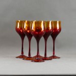 Zbigniew HORBOWY - HS Sudety - Set of 6 glasses - 1970s