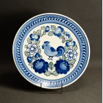 ZF Włocławek - Decorative platter with a rooster - 1970s - [38 cm]