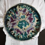 Helena TEODOROWICZ - Abstract Artistic Platter - 1960s [one-of-a-kind, 37 cm]