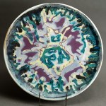Helena TEODOROWICZ - Abstract Artistic Platter - 1960s [one-of-a-kind, 37 cm]
