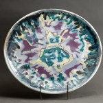 Helena TEODOROWICZ - Abstract Artistic Platter - 1960s [one-of-a-kind, 37 cm]