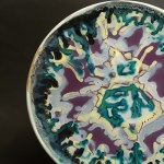 Helena TEODOROWICZ - Abstract Artistic Platter - 1960s [one-of-a-kind, 37 cm]