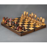 Jan GĄSIENICA-SZOSTAK - Chess in the Zakopane Style - Krynica - 1930s [one-of-a-kind, signed]