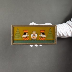 GĄSIENICA SZOSTAK Krystyna - Zaloty - Zakopane lata 60 [obraz na szkle, 12x30 cm]