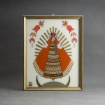 Krystyna GĄSIENICA SZOSTAK - The Highlander Virgin Mary - Zakopane, 1960s [painting on glass, 35x28 cm]