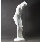 LASZCZKA Konstanty - Rzeźba Ewa z drzewem jabłoni - Skawina lata 20 [unikat, 62 cm wysokości]