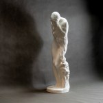 LASZCZKA Konstanty - Rzeźba Ewa z drzewem jabłoni - Skawina lata 20 [unikat, 62 cm wysokości]