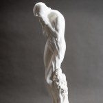 LASZCZKA Konstanty - Rzeźba Ewa z drzewem jabłoni - Skawina lata 20 [unikat, 62 cm wysokości]