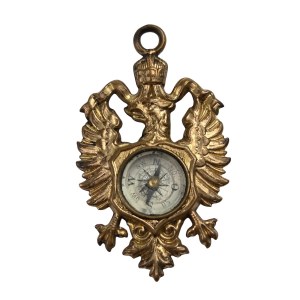 Patriotic eagle pendant for a lanyard, miniature compass, Prussia