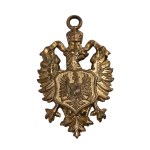 Patriotic eagle pendant for a lanyard, miniature compass, Prussia