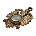 Patriotic eagle pendant for a lanyard, miniature compass, Prussia