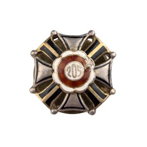 205th Volunteer Regiment Badge, miniature, silver, W. Gontarczyk, rare