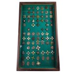 Display case with replicas of Second Polish Republic badges