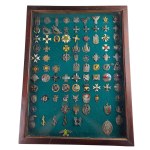 Display case with copies of PSZnZ badges