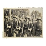Second Polish Republic: Infantry Column in Field Gear, Model 31 Helmets