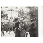 II RP Pogrzeb Marszałka Józefa Piłsudskiego (Jadwiga Piłsudska, Wanda Piłsudska, Marszałek Edward Rydz-Śmigły), Wilno 1935. Duży format.