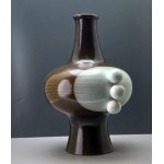 Space Age-style ceramic vase - Kravsko, Czechoslovakia - 1960s