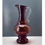 HSG Ząbkowice glass pitcher, designed by L. Fiedorowicz—Dąbrowa Górnicza, 1980s