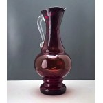 HSG Ząbkowice glass pitcher, designed by L. Fiedorowicz—Dąbrowa Górnicza, 1980s