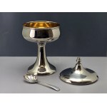 Large gilded sugar bowl on a foot—second half of the 20th century