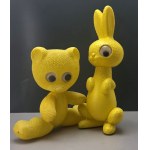 Iconic toys from the communist era in Poland—BIG BEAR and ZYZOLEK the BUNNY—the 1970s