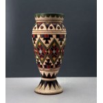 Folk-style ceramic vase—Eastern Carpathians, second half of the 20th century [Hutsul Region]