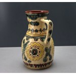 Hutsul ceramic jug - Pokuttya, Eastern Carpathians - second half of the 20th century [Hutsul Region]