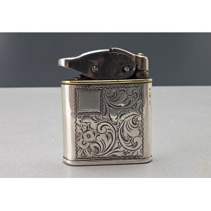 Vintage collector's lighter in a silver case—900 silver—first half of the 20th century [Silver]