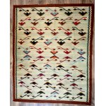 Kilim, Art Deco period – Gliniany near Lviv, Poland, 1930s [the Eastern Borderlands]