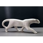 Unique "Panther" Figurine—designed by M. Smutný, Jihokera (1960s / Brussels)