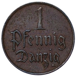 Ville libre de Gdańsk - 1 fenig 1929