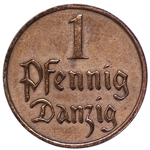 Free City of Gdańsk, 1 fenig, 1930