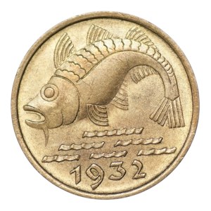 Free City of Gdańsk, 10 pfennigs, 1932